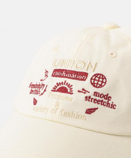KBF（ケイビーエフ）の「バイカラーエンブロイダリーCAP（キャップ・レディース・ネイビー/グリーン系その他/アイボリー・ONE）」の10枚目の写真