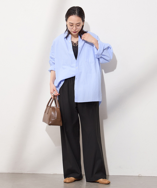 JOURNAL STANDARD(ジャーナルスタンダード)の「《追加5》【撥水/接触冷感/洗える/UVカット】リネンナイロンストレッチワイドパンツ(その他パンツ・レディース・グレー/ベージュ系その他/ブラック・34/40/38/36)」の16枚目の写真