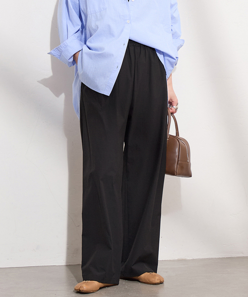 JOURNAL STANDARD(ジャーナルスタンダード)の「《追加5》【撥水/接触冷感/洗える/UVカット】リネンナイロンストレッチワイドパンツ(その他パンツ・レディース・グレー/ベージュ系その他/ブラック・34/40/38/36)」の20枚目の写真