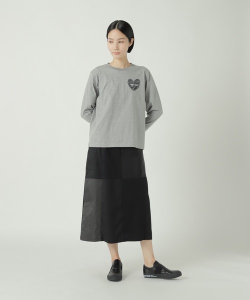 ZUCCa（ズッカ）の「(S)ハートロゴT / Tシャツ（Tシャツ/カットソー・レディース・グレー/ブラック/ホワイト・M size/XL）」の10枚目の写真