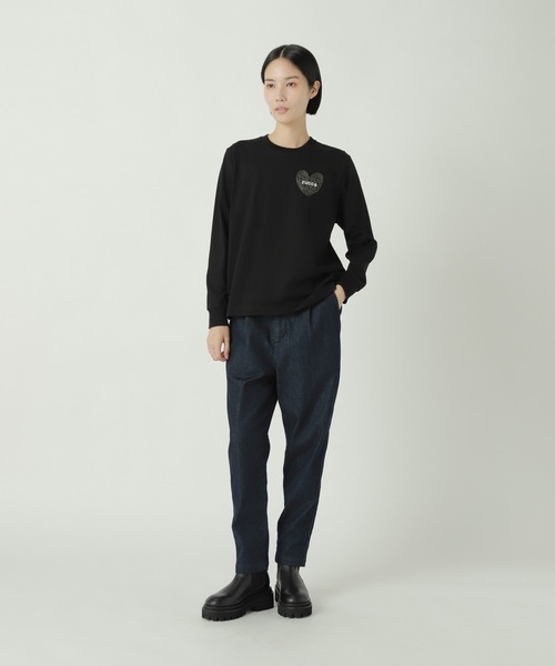 ZUCCa（ズッカ）の「(S)ハートロゴT / Tシャツ（Tシャツ/カットソー・レディース・グレー/ブラック/ホワイト・M size/XL）」の6枚目の写真