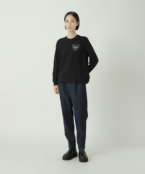 ZUCCa（ズッカ）の「(S)ハートロゴT / Tシャツ（Tシャツ/カットソー・レディース・グレー/ブラック/ホワイト・M size/XL）」の7枚目の写真