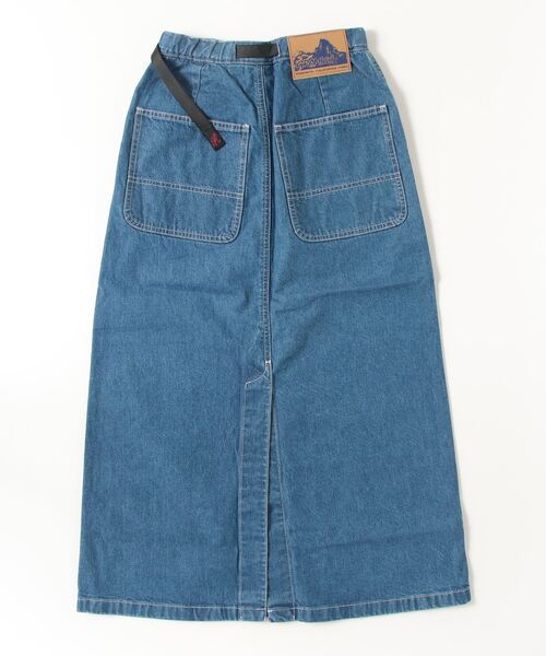 Gramicci（グラミチ）の「SUTTER DENIM SKIRT｜サッターデニムスカート（デニムスカート・レディース・ダークインディゴブルー/ワンウォッシュ・S/M/L）」の9枚目の写真