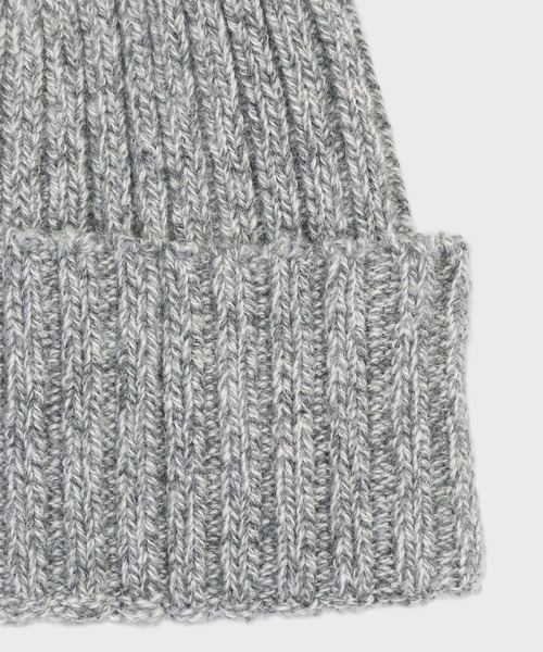 Paul Smith（ポールスミス）の「ウォッシャブル ニットキャップ【250311 WBEAN】（ニットキャップ/ビーニー・メンズ・ダークブラウン/ライトグレー・FREE）」の3枚目の写真