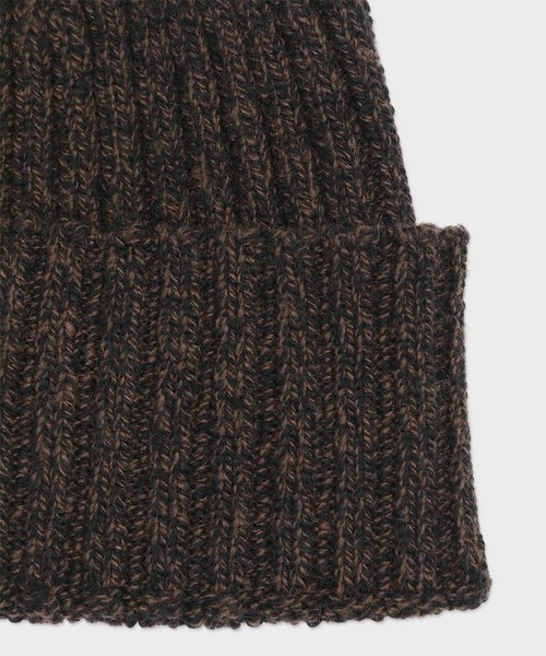 Paul Smith（ポールスミス）の「ウォッシャブル ニットキャップ【250311 WBEAN】（ニットキャップ/ビーニー・メンズ・ダークブラウン/ライトグレー・FREE）」の4枚目の写真