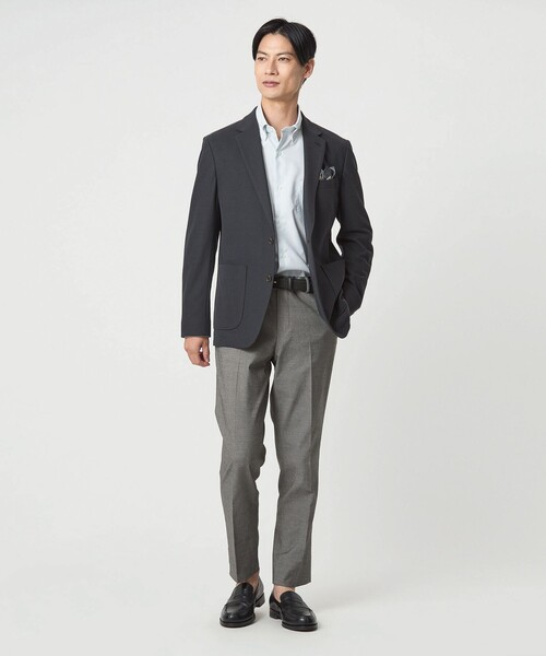 green label relaxing（グリーンレーベルリラクシング）の「エブリット TCPUオックス スリム NP イージー スラックス -ストレッチ-（スラックス・メンズ・ベージュ/ダークグレー/グレー系・S/M/L/XL/XS）」の4枚目の写真