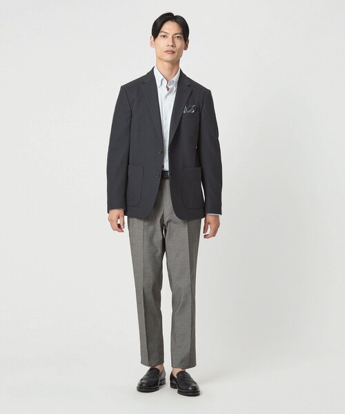 green label relaxing（グリーンレーベルリラクシング）の「エブリット TCPUオックス スリム NP イージー スラックス -ストレッチ-（スラックス・メンズ・ベージュ/ダークグレー/グレー系・S/M/L/XL/XS）」の5枚目の写真