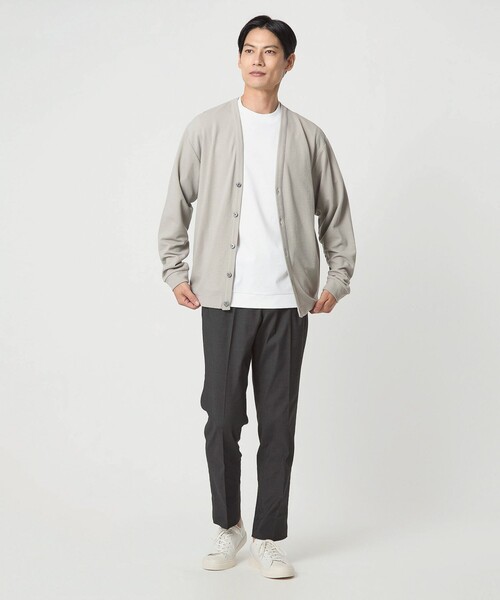 green label relaxing（グリーンレーベルリラクシング）の「エブリット TCPUオックス スリム NP イージー スラックス -ストレッチ-（スラックス・メンズ・ベージュ/ダークグレー/グレー系・S/M/L/XL/XS）」の6枚目の写真