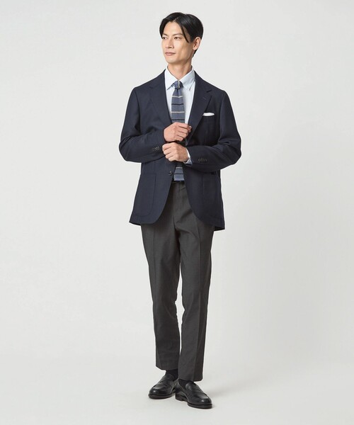 green label relaxing（グリーンレーベルリラクシング）の「エブリット TCPUオックス スリム NP イージー スラックス -ストレッチ-（スラックス・メンズ・ベージュ/ダークグレー/グレー系・S/M/L/XL/XS）」の7枚目の写真