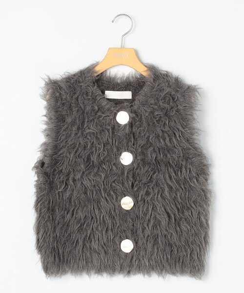 手洗い可能》ビックボタン起毛ファーベスト（ベスト）｜NOLLEY'S Sophi