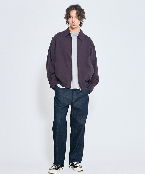 セール】オーバーダイ コットン ZIPブルゾン / オーバーサイズ