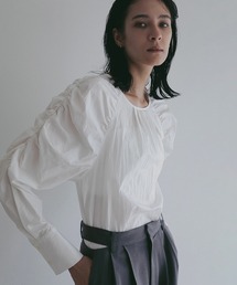 SHEER GATHER BLOUSE（シャツ/ブラウス）｜MANOF（マノフ）の