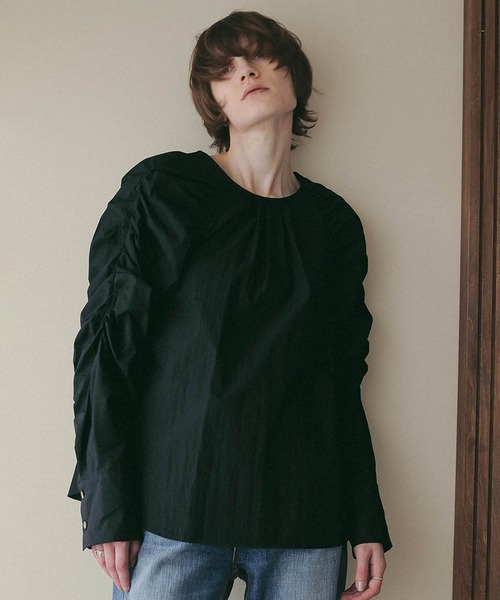 セール】MUTTON SLEEVE BLOUSE（シャツ/ブラウス）｜MANOF（マノフ）の