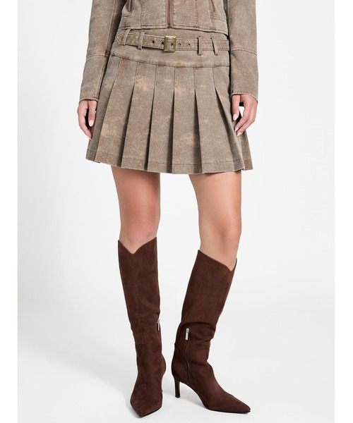 Guess(ゲス)の「ESTELL Pleated Mini Skirt スカート(スカート・レディース・ベージュ・X-SMALL/SMALL/MEDIUM)」の10枚目の写真