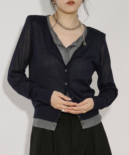 bow.a SHEER IRIS CARDIGAN シアーアイリスカーディガン bow.a SHEER IRIS CARDIGAN シアーアイリスカーディガン