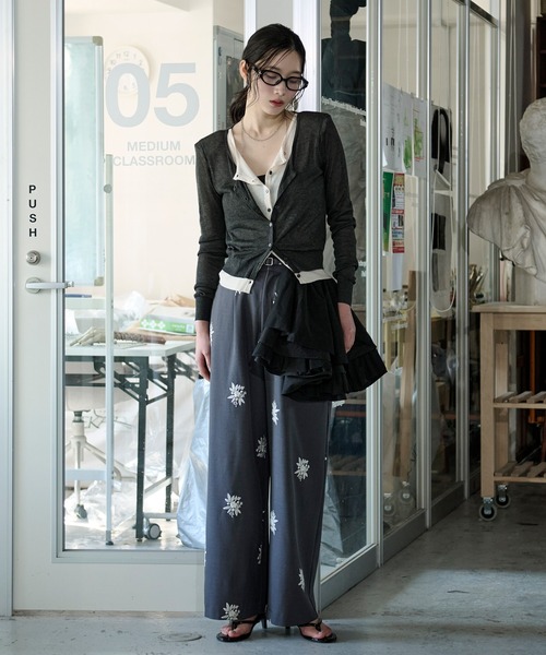カーディガン enof sheer cardigan ENOF（イナフ）の「sheer cardigan（カーディガン/ボレロ）」 - WEAR