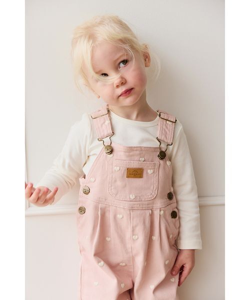 セール】コットンツィルオーバーオールPetite Heart Peach（サロペット