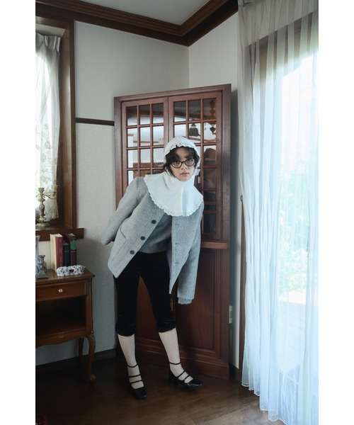 cotton lace frill balaclava / コットンレースフリルバラクラバ