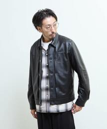 シープナッパレザー /トラッカーズジャケット
