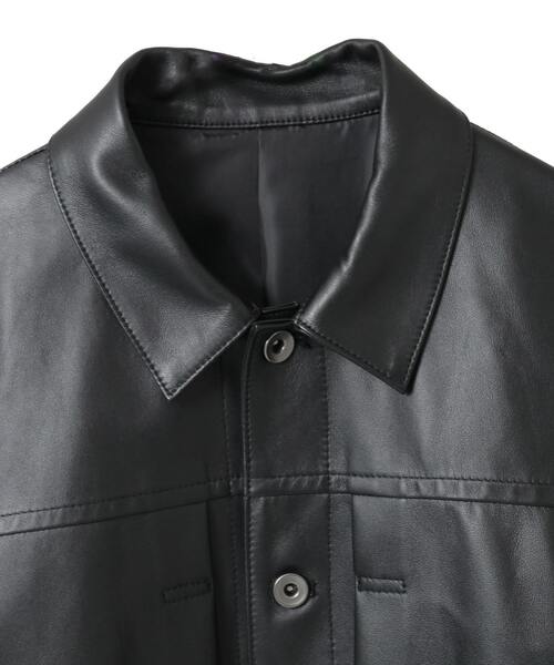 セール】シープナッパレザー /トラッカーズジャケット（ブルゾン