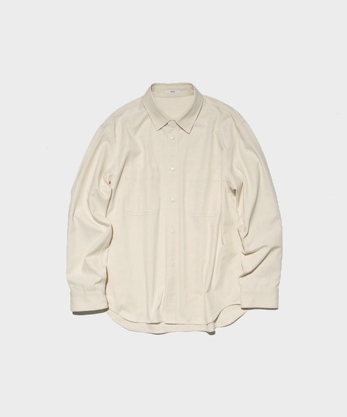 ATON / エイトン】HARD WASHED COTTON SHIRT JACKET（テーラード