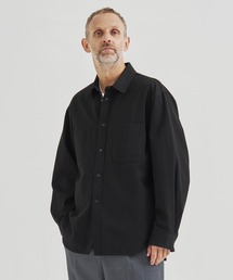 【ATON / エイトン】HARD WASHED COTTON SHIRT JACKET