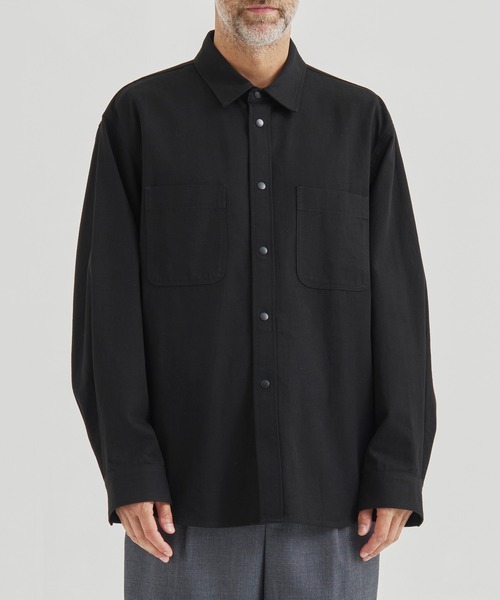 ATON / エイトン】HARD WASHED COTTON SHIRT JACKET（テーラード