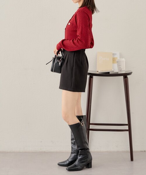 Chico（チコ）の「【REVIVAL/WEB限定】チャーム付タックショートパンツ（その他パンツ・レディース・ブラック/ブラウン系その他2/ベージュ系その他2/グレー・SMALL/MEDIUM）」の22枚目の写真