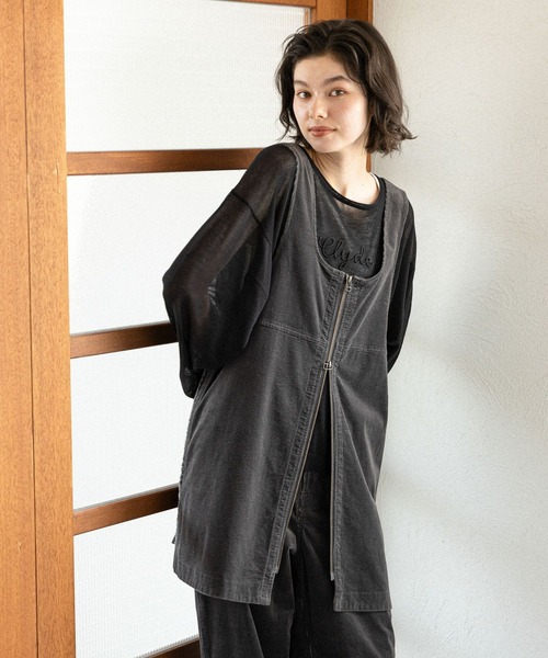 niko and...（ニコアンド）の「アソート2WAY ZIPミニワンピース（ワンピース・レディース・ベージュ/スモーク/キャメル/インディゴブルー・FREE）」の4枚目の写真