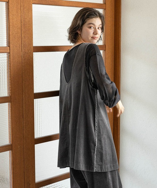 niko and...（ニコアンド）の「アソート2WAY ZIPミニワンピース（ワンピース・レディース・ベージュ/スモーク/キャメル/インディゴブルー・FREE）」の20枚目の写真