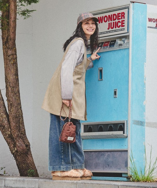 niko and...（ニコアンド）の「アソート2WAY ZIPミニワンピース（ワンピース・レディース・ベージュ/スモーク/キャメル/インディゴブルー・FREE）」の12枚目の写真