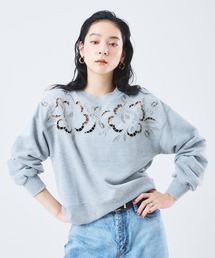 Perfect Suit FActory（パーフェクトスーツファクトリー）の「フラワーカットワークスウェット（スウェット）」