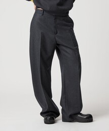 6 roku シルバーパンツ サイドポケット付き 6(ROKU)＞シルバーカラー エンブロイダリー パンツ