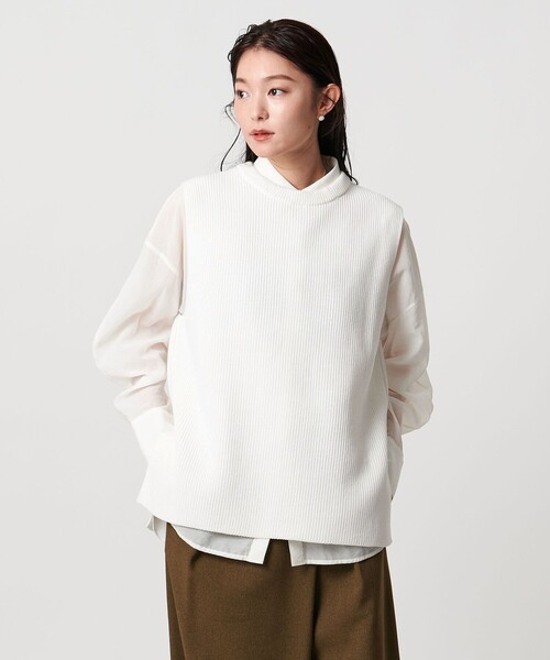セール】＜MARW UNITED ARROWS＞アゼ クルーネック ニット ベスト