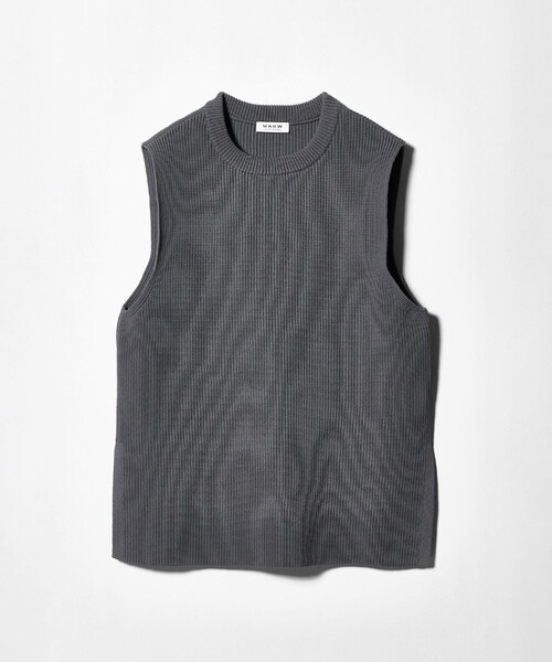 MARW UNITED ARROWS(マルゥ ユナイテッドアローズ)の「<MARW UNITED ARROWS>アゼ クルーネック ニット ベスト(ニット/セーター・レディース・グレー系/ブラック/ホワイト・FREE)」の9枚目の写真