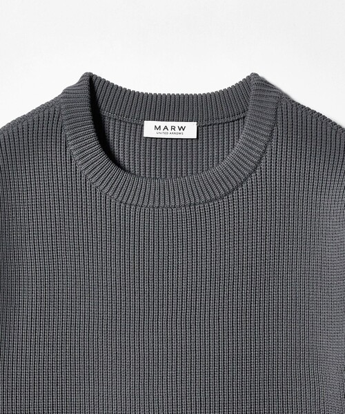 MARW UNITED ARROWS(マルゥ ユナイテッドアローズ)の「<MARW UNITED ARROWS>アゼ クルーネック ニット ベスト(ニット/セーター・レディース・グレー系/ブラック/ホワイト・FREE)」の11枚目の写真