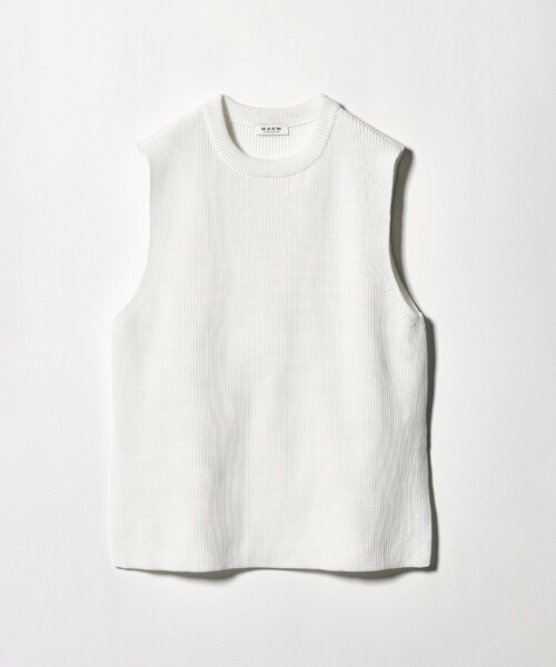 MARW UNITED ARROWS(マルゥ ユナイテッドアローズ)の「<MARW UNITED ARROWS>アゼ クルーネック ニット ベスト(ニット/セーター・レディース・グレー系/ブラック/ホワイト・FREE)」の15枚目の写真