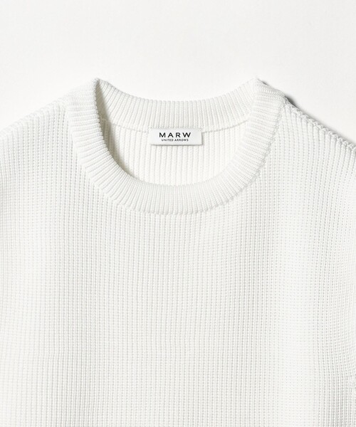 MARW UNITED ARROWS(マルゥ ユナイテッドアローズ)の「<MARW UNITED ARROWS>アゼ クルーネック ニット ベスト(ニット/セーター・レディース・グレー系/ブラック/ホワイト・FREE)」の17枚目の写真