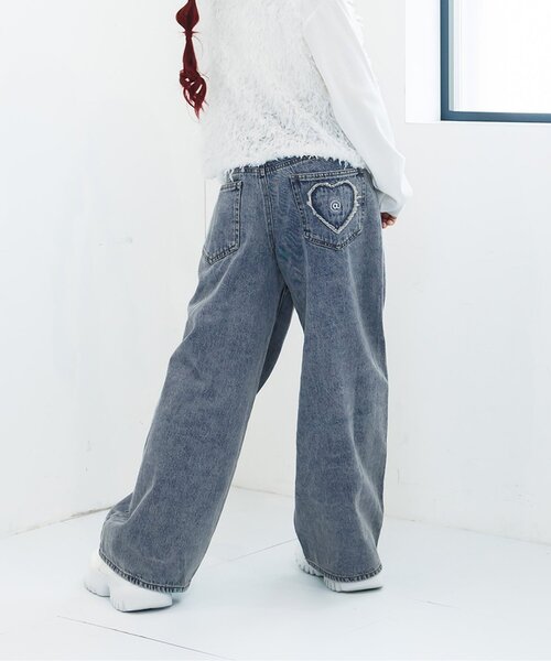 デニムワイドパンツ（デニムパンツ）｜algy（アルジー）のファッション