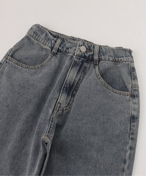 algy（アルジー）の「デニムワイドパンツ（デニムパンツ・キッズ・グレー/サックスブルー・SMALL/X-SMALL/XX-SMALL/MEDIUM）」の9枚目の写真