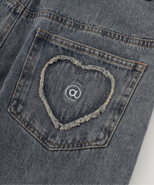 algy（アルジー）の「デニムワイドパンツ（デニムパンツ・キッズ・グレー/サックスブルー・SMALL/X-SMALL/XX-SMALL/MEDIUM）」の3枚目の写真