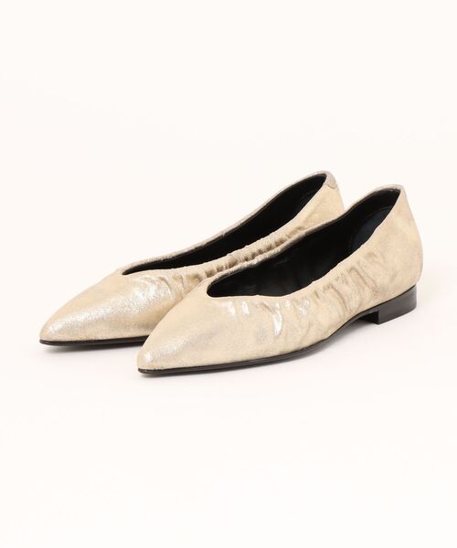 inter-chaussures（インターショシュール）の「【INTER-CHAUSSURES】ポインテッドトウギャザーパンプス(I51511)（パンプス・レディース・ゴールド/ベージュ系その他/ブラック系その他・36/37/38）」の11枚目の写真