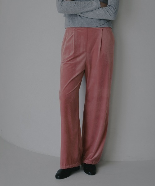 MANOF（マノフ）の「VELOUR 2WAY PANTS（その他パンツ・レディース・ブラック/キャメル/ピンク・S/M）」の3枚目の写真