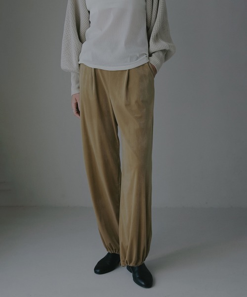 MANOF（マノフ）の「VELOUR 2WAY PANTS（その他パンツ・レディース・ブラック/キャメル/ピンク・S/M）」の4枚目の写真