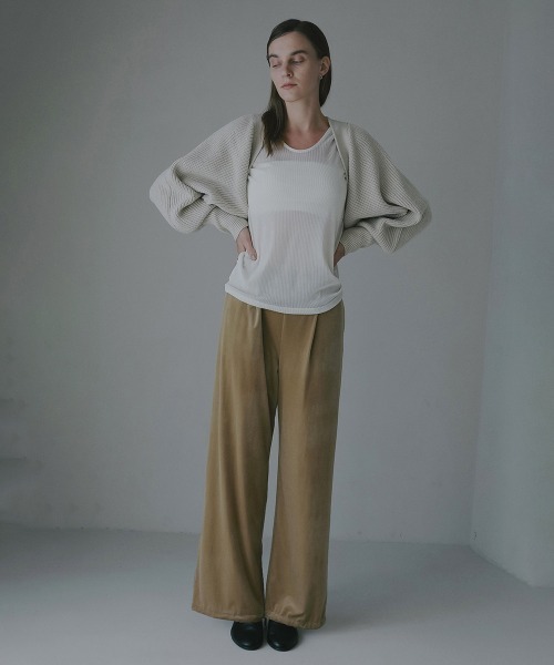 MANOF（マノフ）の「VELOUR 2WAY PANTS（その他パンツ・レディース・ブラック/キャメル/ピンク・S/M）」の7枚目の写真