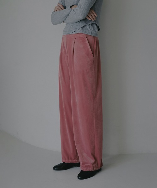 MANOF（マノフ）の「VELOUR 2WAY PANTS（その他パンツ・レディース・ブラック/キャメル/ピンク・S/M）」の12枚目の写真