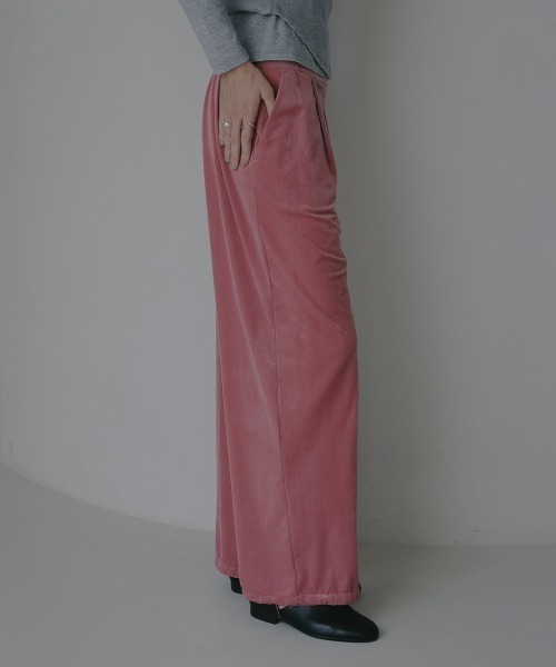 MANOF（マノフ）の「VELOUR 2WAY PANTS（その他パンツ・レディース・ブラック/キャメル/ピンク・S/M）」の13枚目の写真