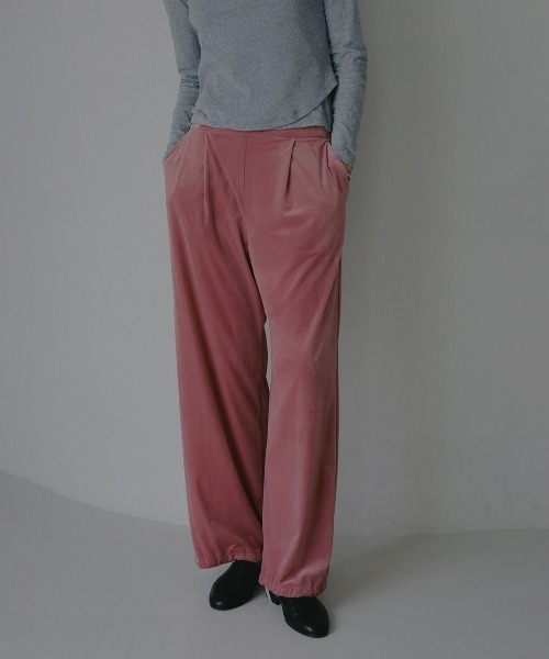 MANOF（マノフ）の「VELOUR 2WAY PANTS（その他パンツ・レディース・ブラック/キャメル/ピンク・S/M）」の11枚目の写真