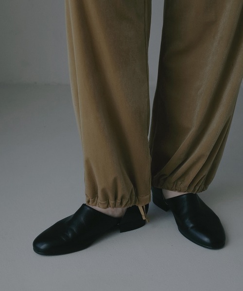MANOF（マノフ）の「VELOUR 2WAY PANTS（その他パンツ・レディース・ブラック/キャメル/ピンク・S/M）」の8枚目の写真