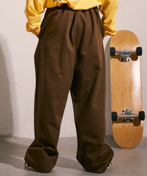 PAIRMANON STREET（ペアマノンストリート）の「タック ツイル パンツ【PAIRMANON STREET】（その他パンツ・キッズ・ブラック/オフホワイト/グレー/ベージュ/ブラウン・100/110/120/130/140/150/160/90）」の12枚目の写真